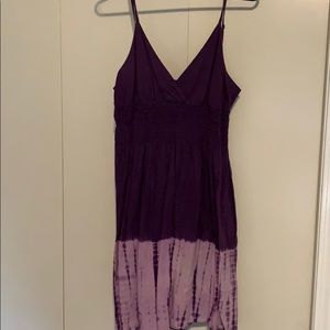 Purple lightweight dress.
